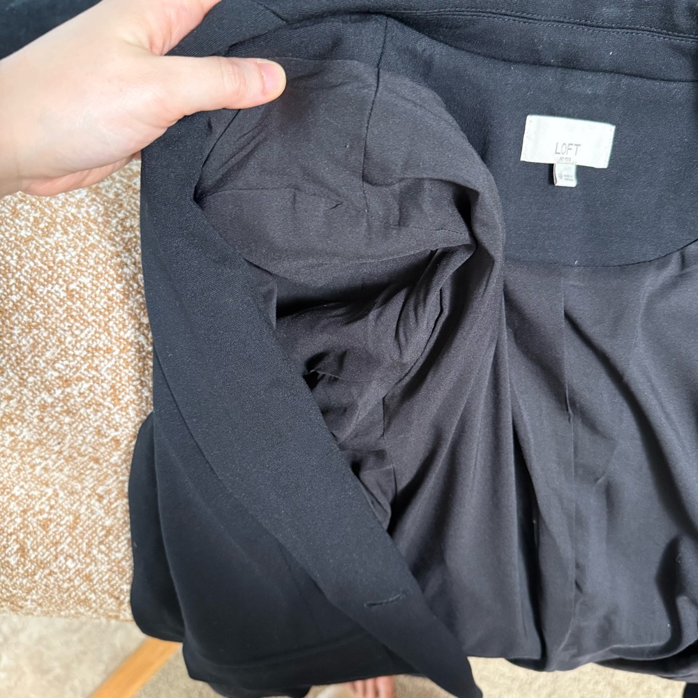 LOFT Black Tailored Blazer with Notched Lapels - Picture 12 of 12